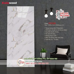 Tấm ốp tường nhựa PVC vân đá GALAWOOD 238