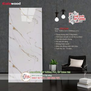 Tấm ốp tường nhựa PVC vân đá GALAWOOD 234