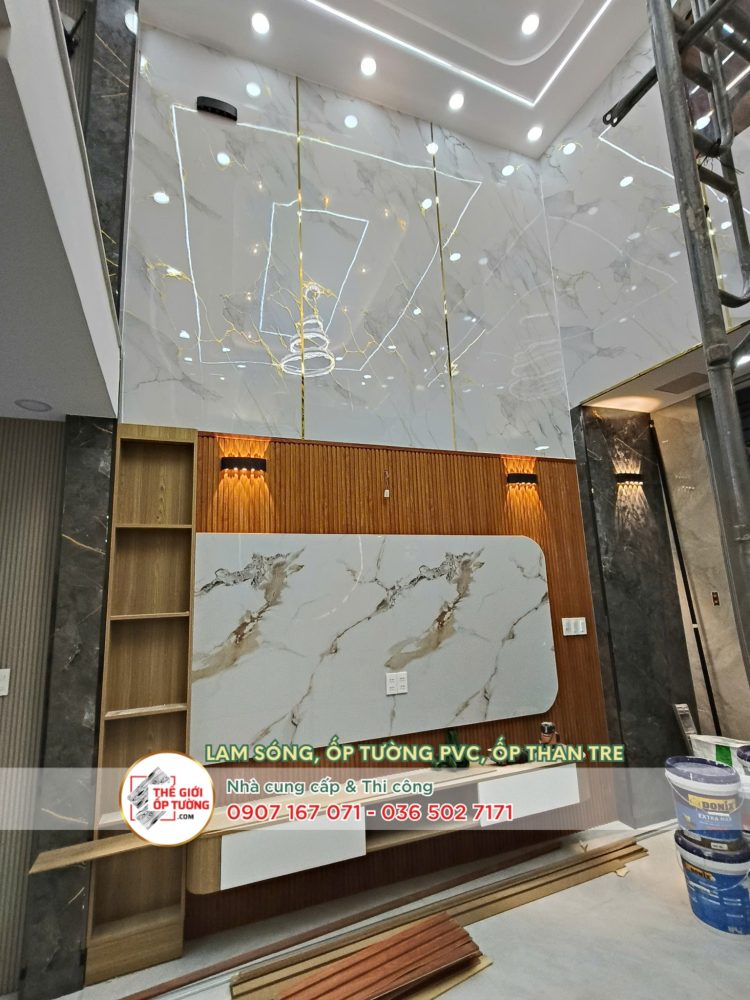 Ứng dụng tấm ốp tường than tre trong nội thất