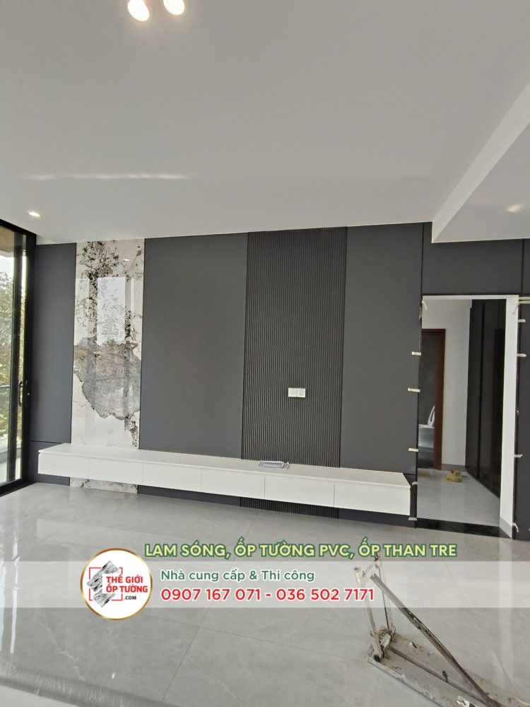 Ứng dụng tấm ốp tường than tre trong nội thất