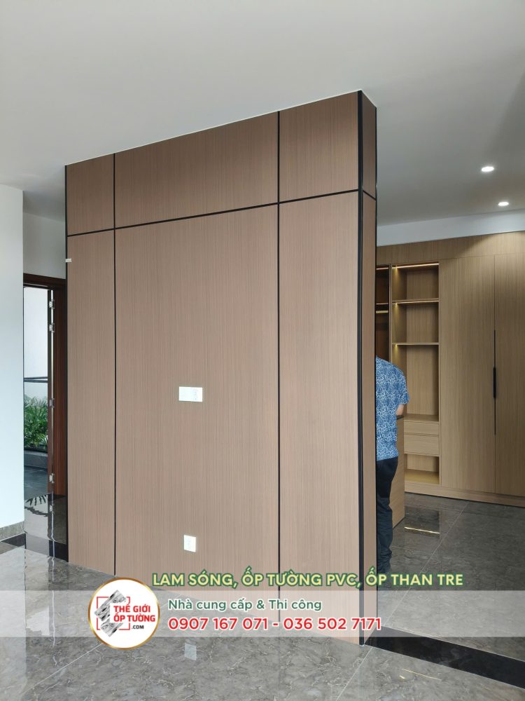 Ứng dụng tấm ốp tường than tre trong nội thất