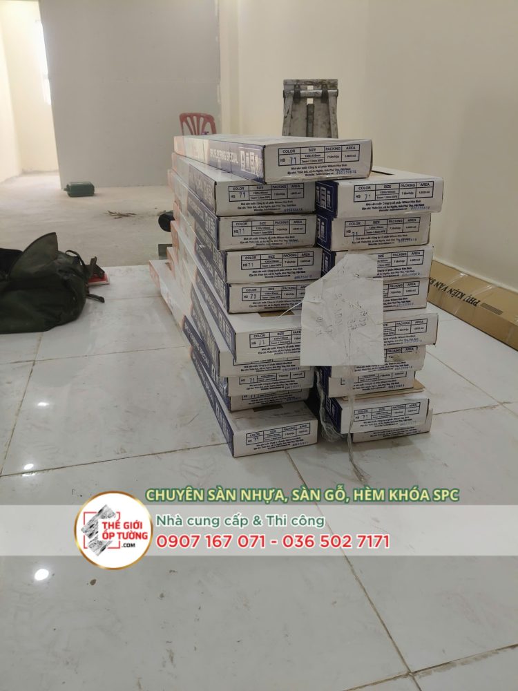 Thi công sàn nhựa hèm khóa Quận 12 TPHCM - Vật tư chính hãng