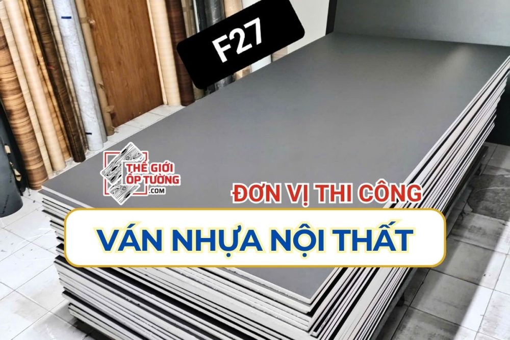 Thi công ván nhựa ốp tường nội thất Quận 12 TPHCM