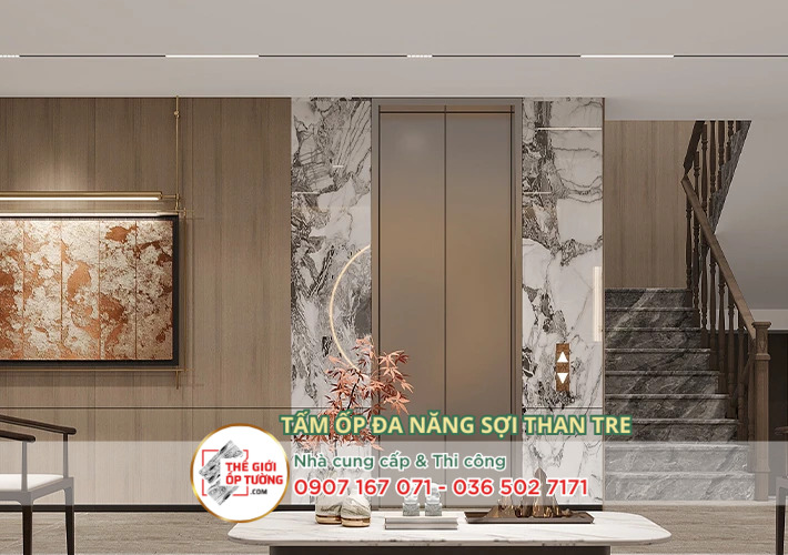 Dịch vụ thi công tấm ốp than tre giả đá tại TPHCM