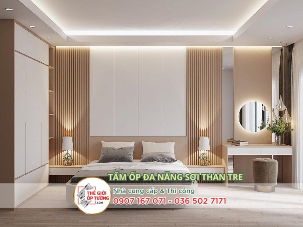 Giá thi công tấm ốp than tre tại TPHCM