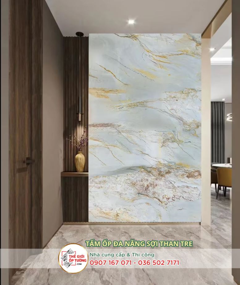 Dịch vụ thi công tấm ốp than tre giả đá tại TPHCM