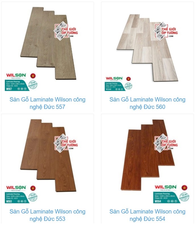 Sàn gỗ Laminate Wilson 8mm