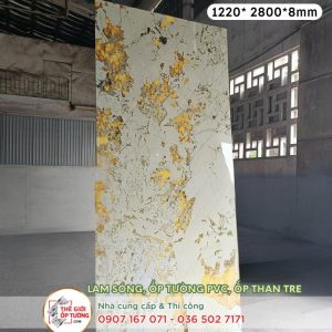 Tấm ốp tường than tre vân đá cẩm thạch JD17