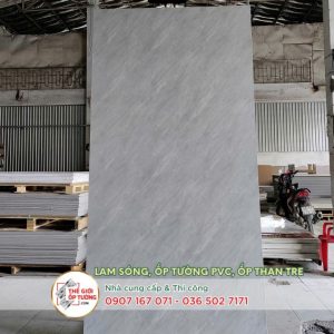 Ốp tường ván nhựa nội thất phủ phim vân xi măng