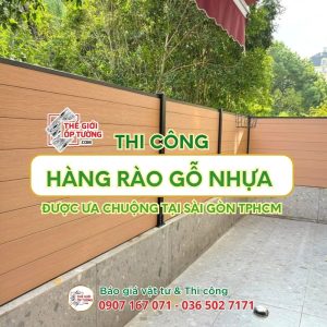 Hàng Rào Gỗ Nhựa Ngoài Trời - Giải Pháp Ngoại Thất Đầu Xu Hướng Tại TPHCM
