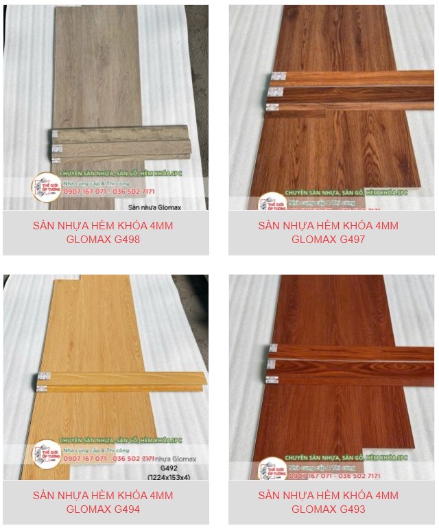 Thi công sàn nhựa Glomax tại TPHCM