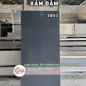Ốp tường ván nhựa nội thất phủ phim 3 lớp siêu bóng