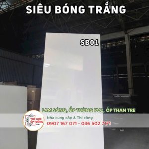 Ốp tường ván nhựa nội thất phủ phim 3 lớp siêu bóng
