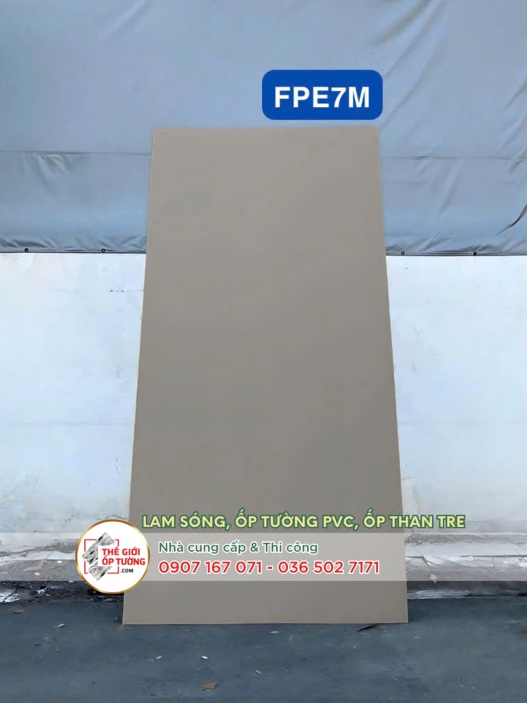 Ốp tường ván nhựa nội thất phủ phim vân mờ