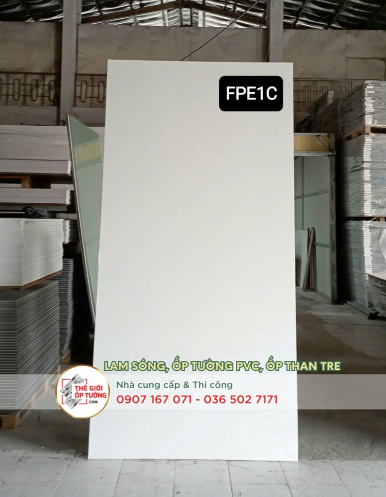 Ốp tường ván nhựa nội thất phủ phim vân mờ