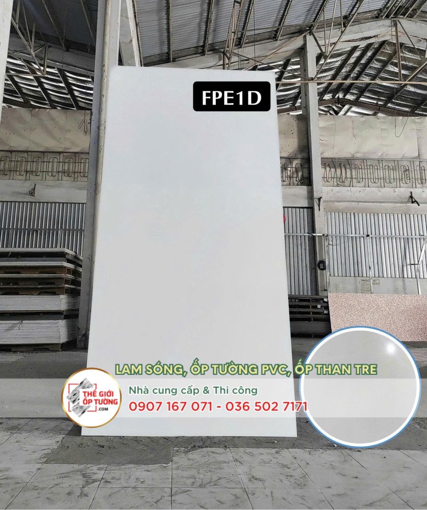 Ốp tường ván nhựa nội thất phủ phim vân mờ