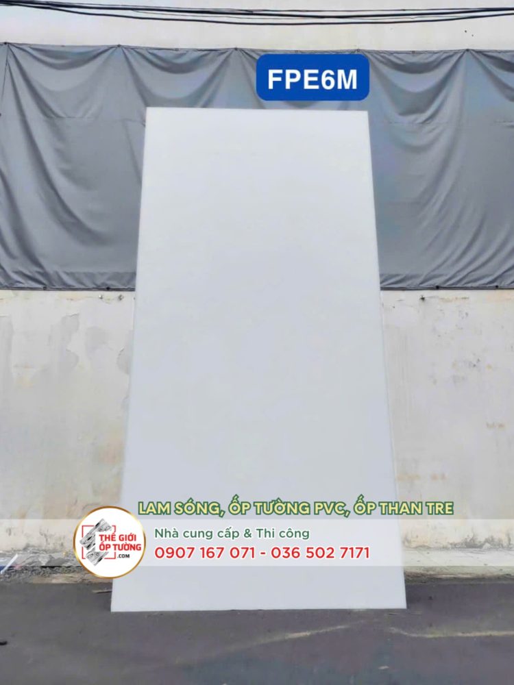 Ốp tường ván nhựa nội thất phủ phim vân mờ