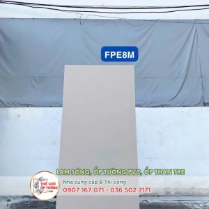 Ốp tường ván nhựa nội thất phủ phim vân mờ