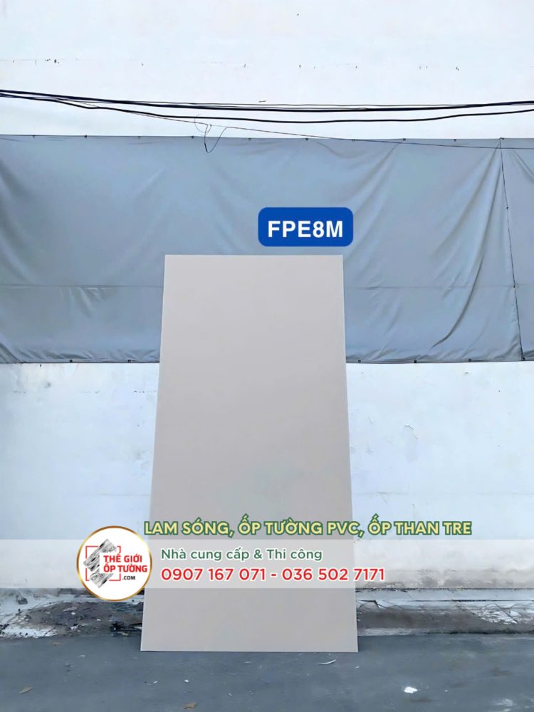 Ốp tường ván nhựa nội thất phủ phim vân mờ