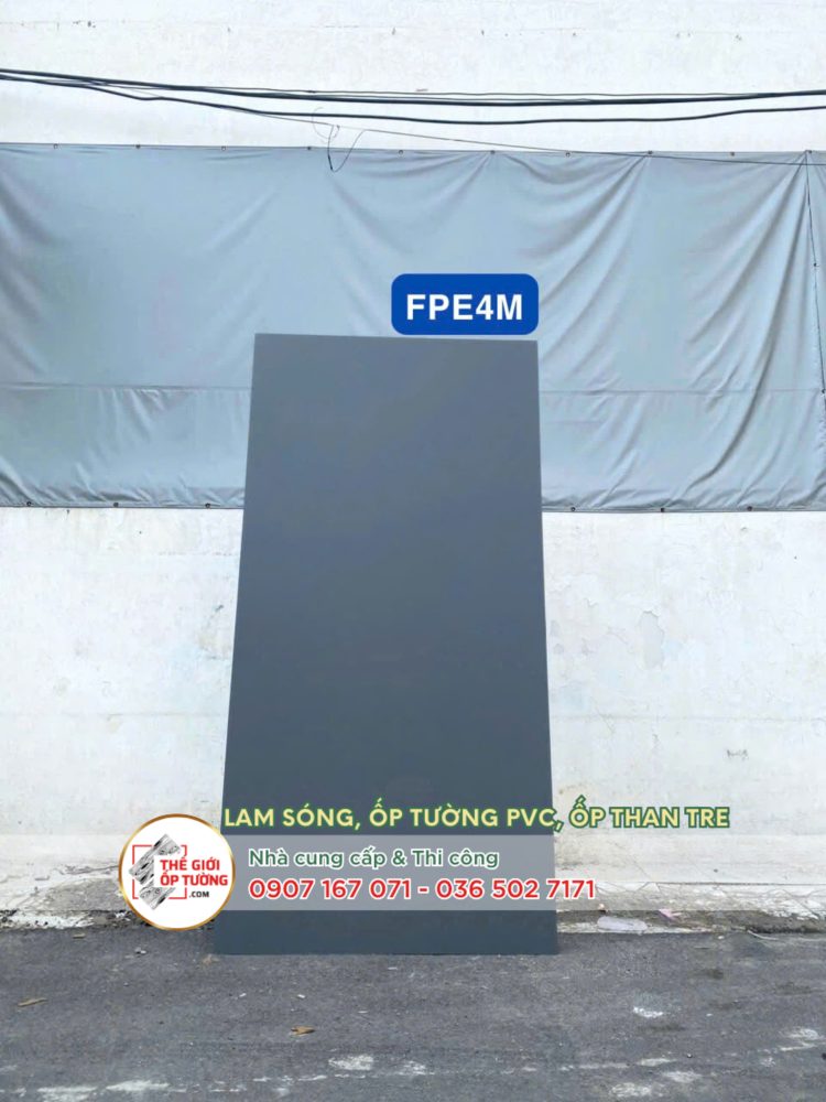 Ốp tường ván nhựa nội thất phủ phim vân mờ