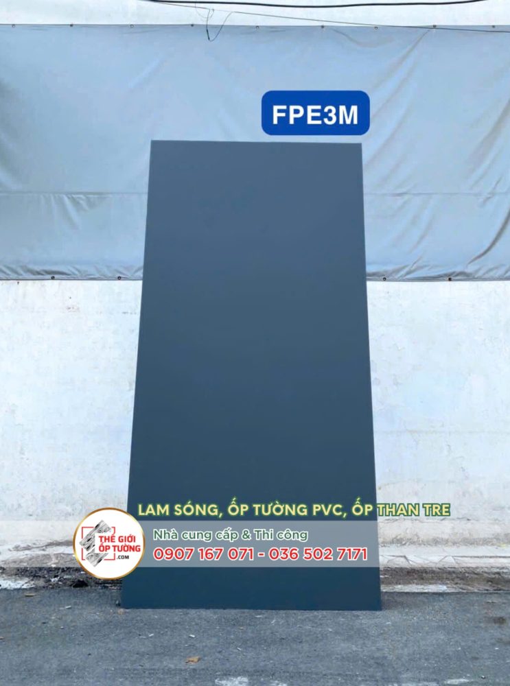 Ốp tường ván nhựa nội thất phủ phim vân mờ