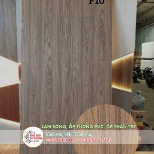 Ốp tường ván nhựa nội thất phủ phim vân gỗ