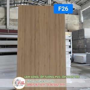 Ốp tường ván nhựa nội thất phủ phim vân gỗ