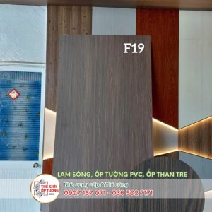 Ốp tường ván nhựa nội thất phủ phim vân gỗ