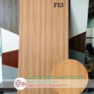 Ốp tường ván nhựa nội thất phủ phim vân gỗ