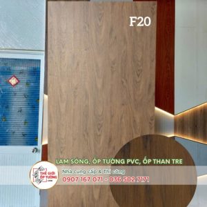 Ốp tường ván nhựa nội thất phủ phim vân gỗ
