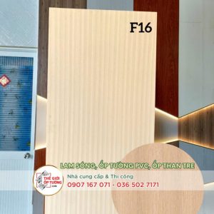 Ốp tường ván nhựa nội thất phủ phim vân gỗ
