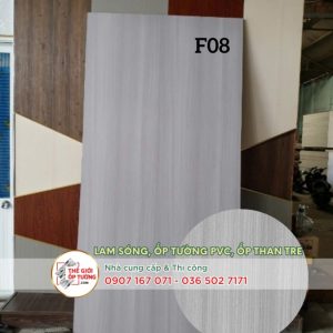 Ốp tường ván nhựa nội thất phủ phim vân gỗ
