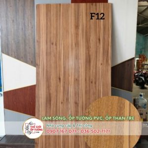 Ốp tường ván nhựa nội thất phủ phim vân gỗ