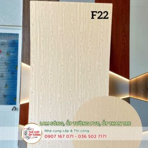 Ốp tường ván nhựa nội thất phủ phim vân gỗ