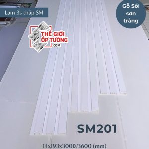 Lam 3 sóng thấp - Lam Sóng Ốp Tường Cao Cấp SM