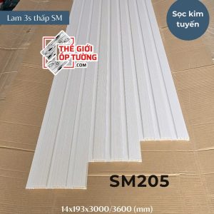 Lam 3 sóng thấp - Lam Sóng Ốp Tường Cao Cấp SM