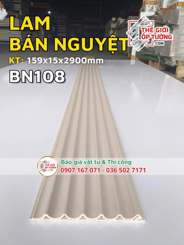 Ốp Tường Lam Sóng Bán Nguyệt