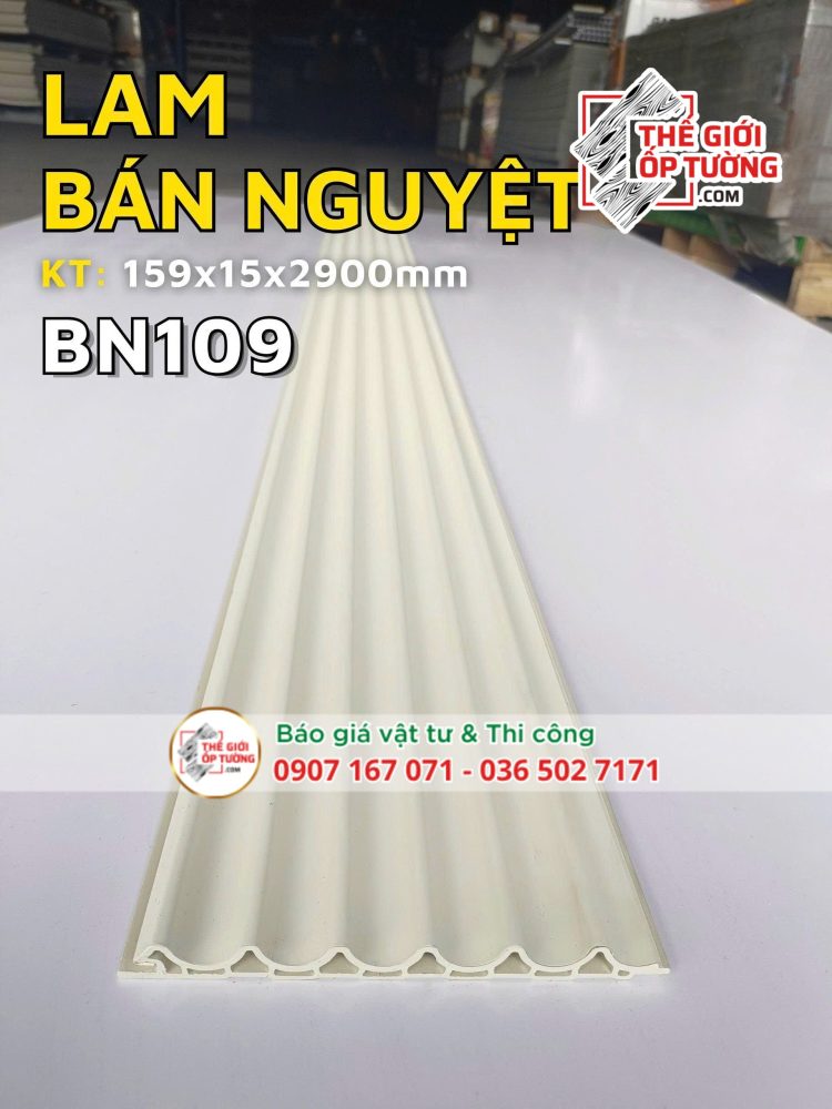 Ốp Tường Lam Sóng Bán Nguyệt