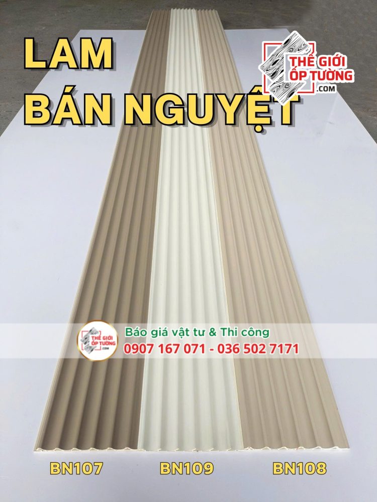 Ốp Tường Lam Sóng Bán Nguyệt