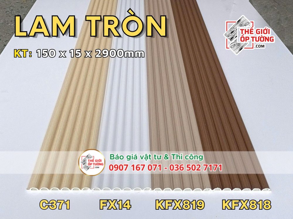 Ốp Tường Lam Sóng Tròn