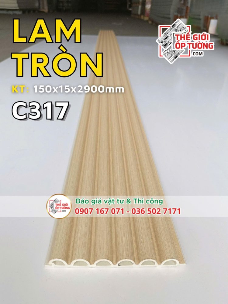 Ốp Tường Lam Sóng Tròn