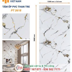 Ốp tường PVC than tre HOBI 18