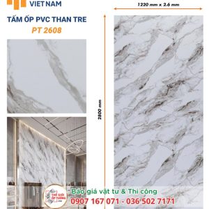 Ốp tường PVC than tre HOBI 08