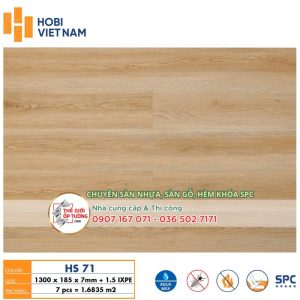 Sàn Nhựa Gỗ SPC Hèm Khóa HOBI 8.5mm 71