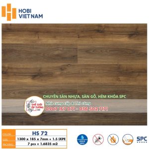 Sàn Nhựa Gỗ SPC Hèm Khóa HOBI 8.5mm 72