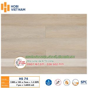 Sàn Nhựa Gỗ SPC Hèm Khóa HOBI 8.5mm 74