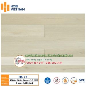 Sàn Nhựa Gỗ SPC Hèm Khóa HOBI 8.5mm 77
