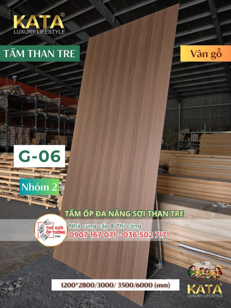 Ốp tường than tre KATA vân gỗ 06