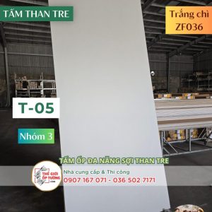Ốp tường than tre KATA trắng chì 05