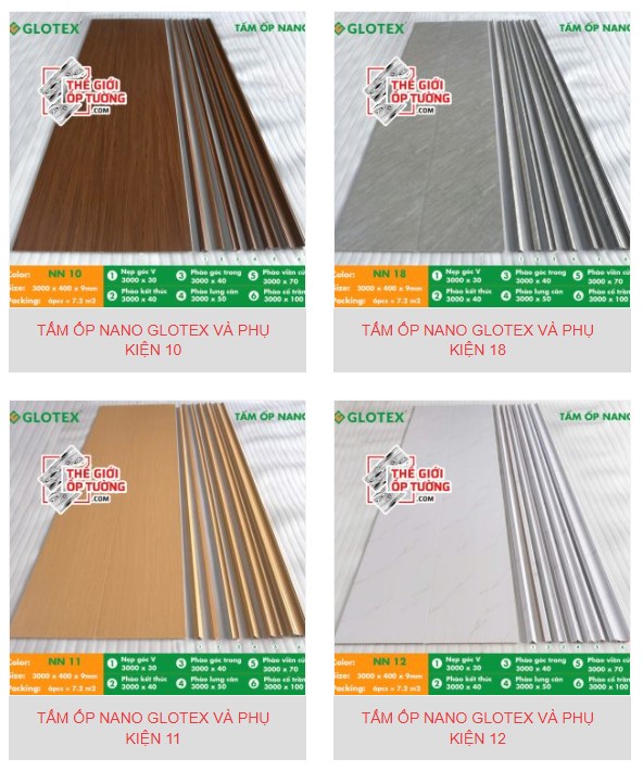 Tấm Ốp Nano Glotex & Phụ Kiện Chính Hãng